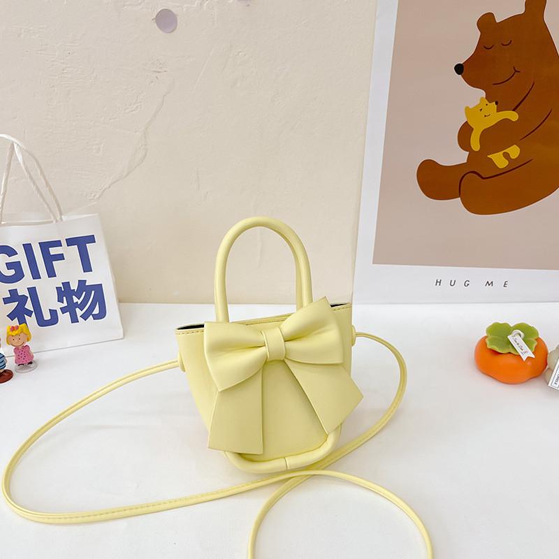 Adorable Mini Pu Crossbody Bag For Kids With Cute Bow Design And Stylish Color Options