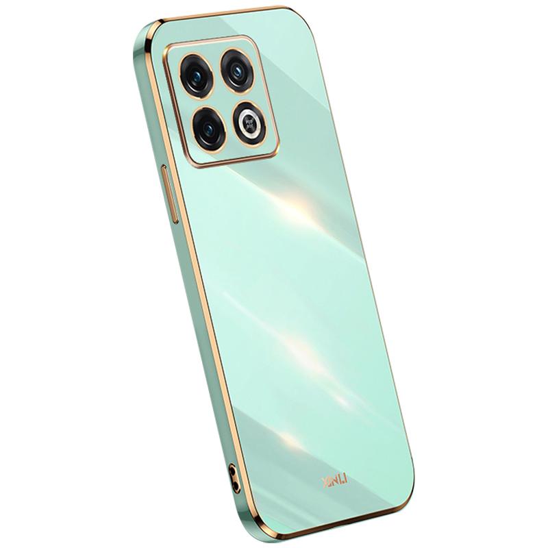 XINLI for OnePlus 10T 5G/Ace Pro 5G Anti-scratch TPU Phone Case,Electroplating Full Camera Lens Protection Cover