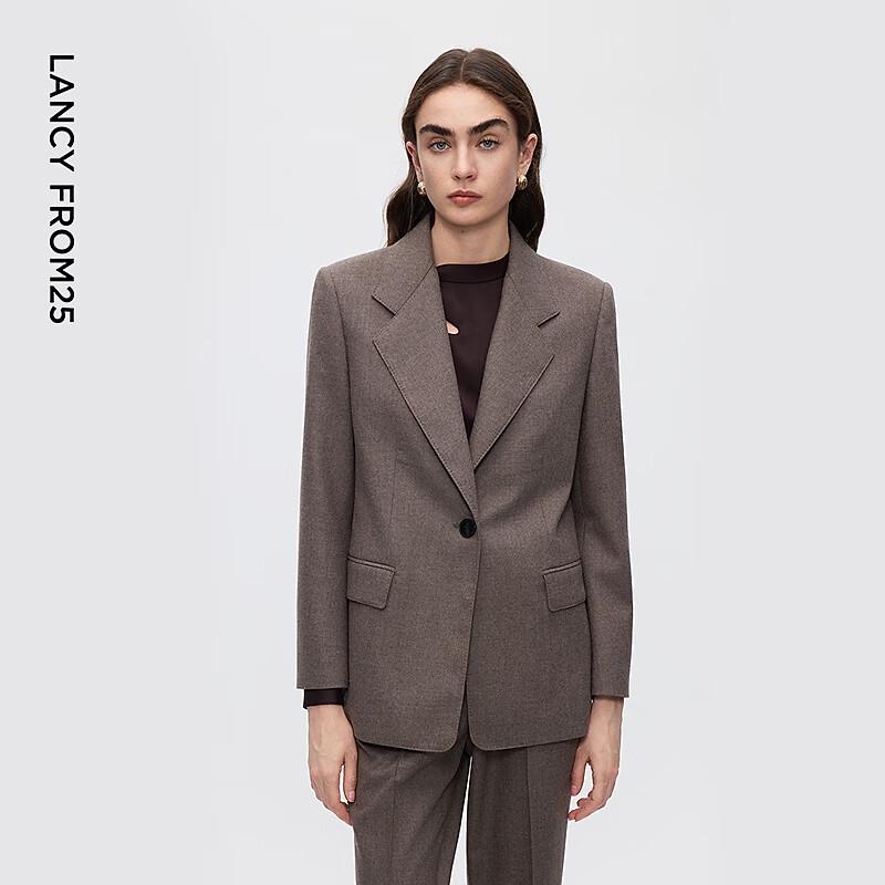 Lancy Women's Wool & Cashmere Blend Notch Lapel Blazer