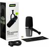 Shure Mv7i Dynamic Microphone   Audio Interface Black  2 Channel Support Maximum