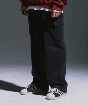 Saint Pain Sp Wide Fit Cargo Denim Pants - Black