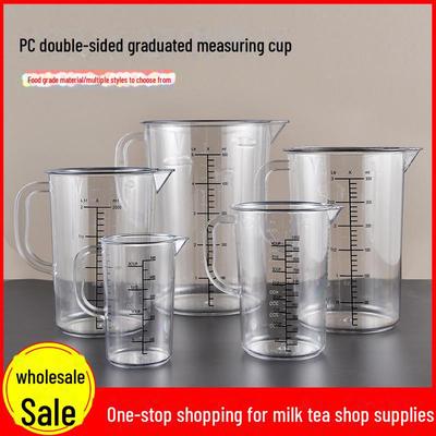 Acrylic Measuring Cups with Scale - 2000ml & 5000ml Large Capacity for Milk Tea Shop