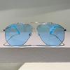 New Fashion Women Oversized Sunglasses Gradient Metal Brand Designer Eyewear Female Sun Glasses Uv400