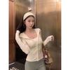 Korean Sweet & Spicy Women's Dark Blue Hooded Sweatshirt Jacket - Slim Fit, Double Zipper, Long Sleeve, Autumn Arrival