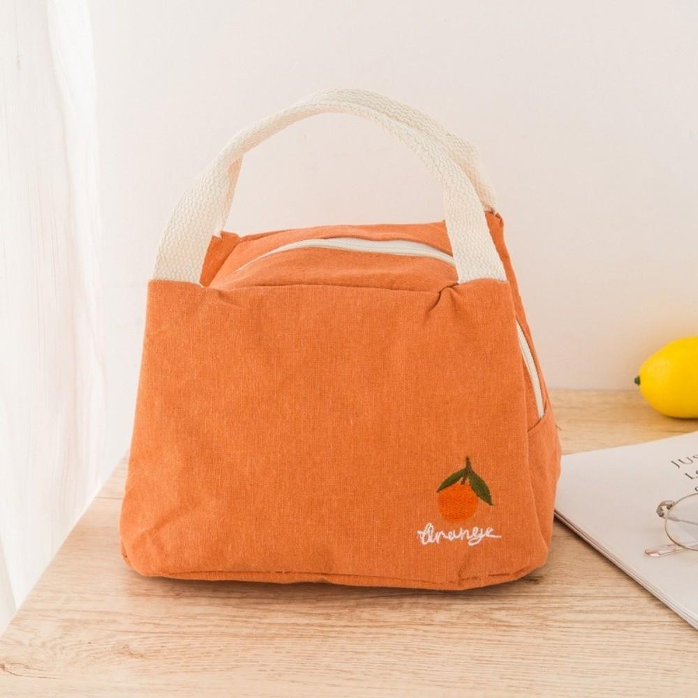 Fruit Printed Insulated Lunch Bag Waterproof Food Container Bag Reusable Thermal Food Pouch  Kids
