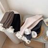 Baby Girls Thermal Leggings Spring Autumn Winter Kids Lace Flower Cute Simplicity Tight Trousers Children Skinny Pants