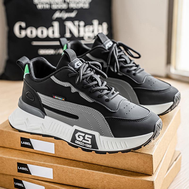 

Men s shoes autumn new leisure sports dopamine color scheme youth thick-soled non-slip wear-resistant dad shoes 44