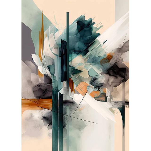 Abstract Art Landscape Colorful Flowers Prints Poster Canvas Painting Modern Wall Art Picture For Living Room Bedroom Home Decor