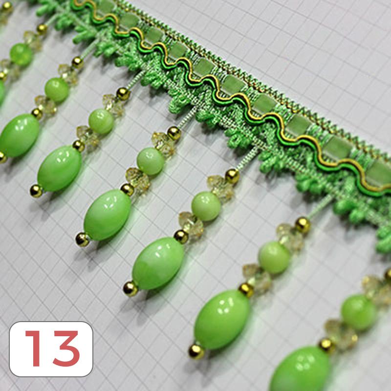 1M Crystal Pendant Beaded Lace Trim Tassel Fringe DIY Stage Home Curtain Decor Accessories Upholstery Party Hanging Ring Cords