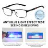 Blue Ray Blocking Presbyopia Eyeglasses Metal Hyperopia Glasses Comfortable Optical Eyewear  Office