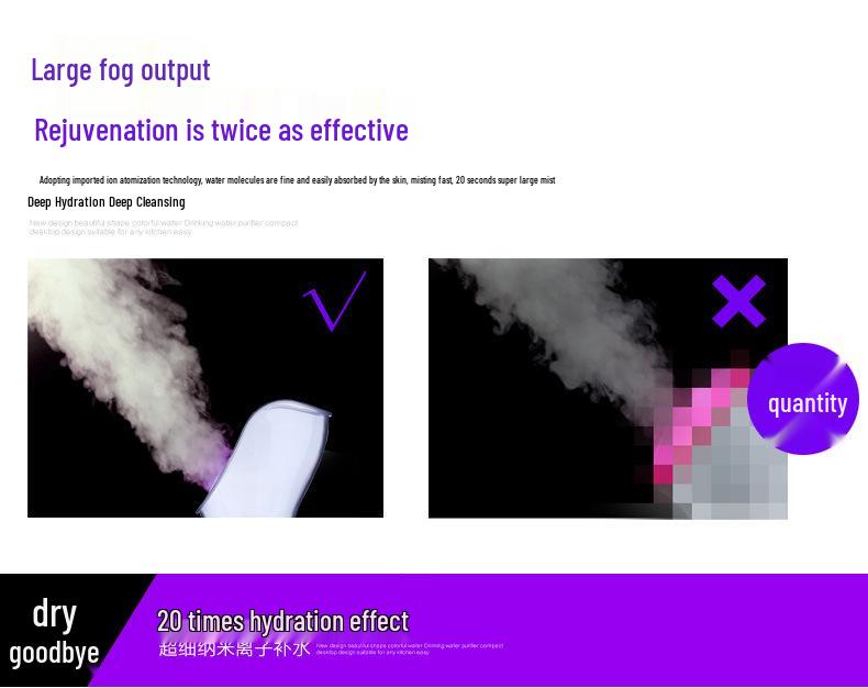 Hydrating Facial Steamer & Cleansing Spray Machine for Home