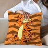Winnie the Pooh-inspired Tigger Cartoon Print Pillow Cover for Cozy Decor Sofa Cushion Cover, Bedroom Room Home Decoration