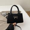Bow Underarm Bag Women's 2025 Summer New Simple Foreign Style Small Square Bag High Texture Shoulder Messenger Bag