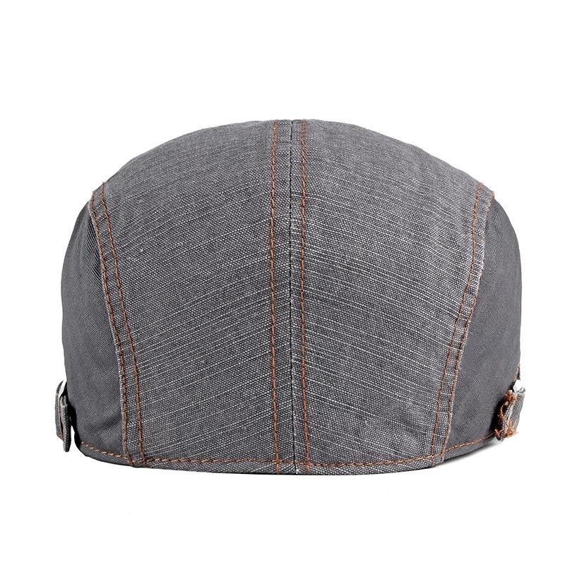 New Summer Beret For Men's Visor Fashion Cotton Caps Men Berets Casual Vintage Outdoor Flat Flat Hat Adjustable