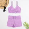 High Waist Bikini Swimsuit Women 2024 Push Up Bikini Floral Swimsuit Print Bikini Boxers Swimwear Swim Trunks Bathing Suit