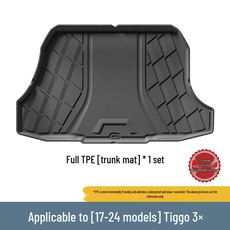 All-Weather TPE Trunk Mat for 2017-2024 Chery Tiggo 3X 17-24 Tiggo 3X Trunk Mat Upgrade W240008404 чёрный