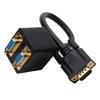 VGA Signal Splitter 1In 2Out 25cm Cord 1080P For Double Display Setups Computer Projectors Video Cable Splitter