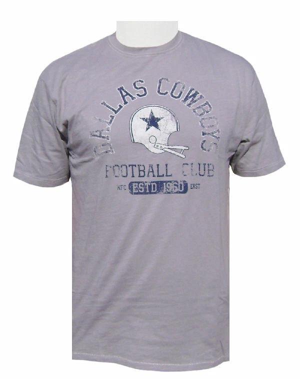 Dallas Cowboys Mens Grey Bandit Slub Short Sleeve T shirt XL
