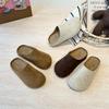 Papuci de casă jumătate pentru femei, primăvara 2026, casual, cu vârf închis, talpă groasă, slip-on