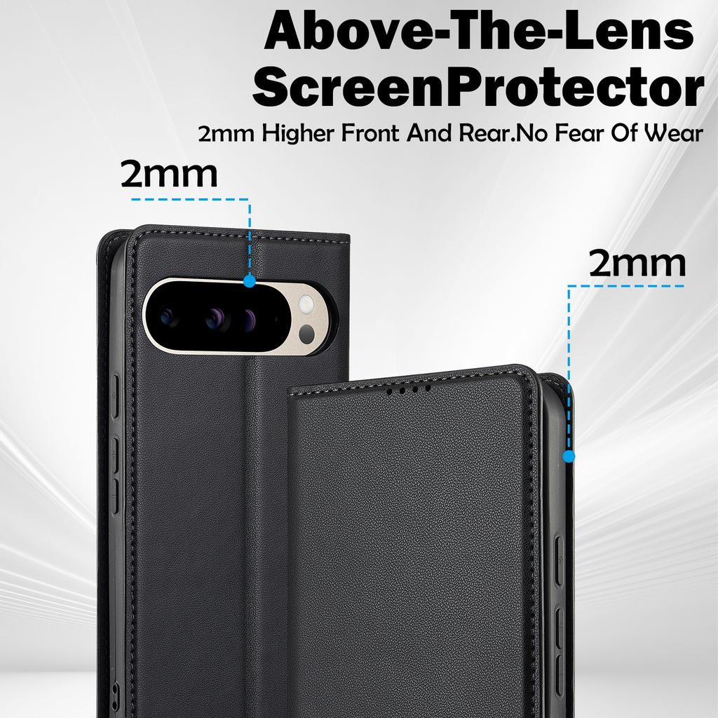 LC.IMEEKE L1 Series for Google Pixel 10/Pixel 10 Pro Case PU Leather Wallet Stand Protective Phone Cover