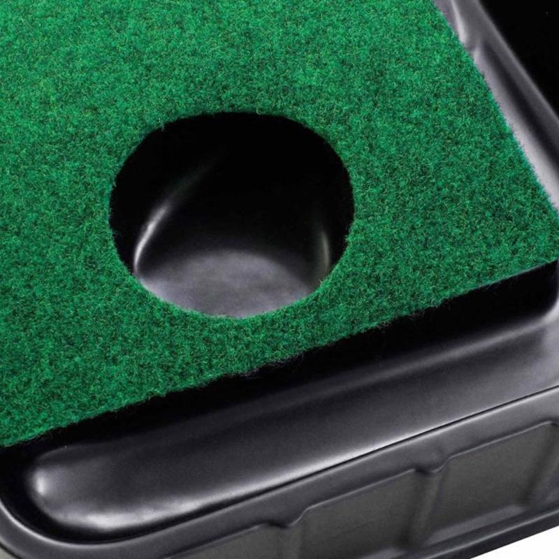 Golfing Putting Mat Golfing Putting Practice Hole Putting Training Device with Auto Return Function for Indoor Outdoor