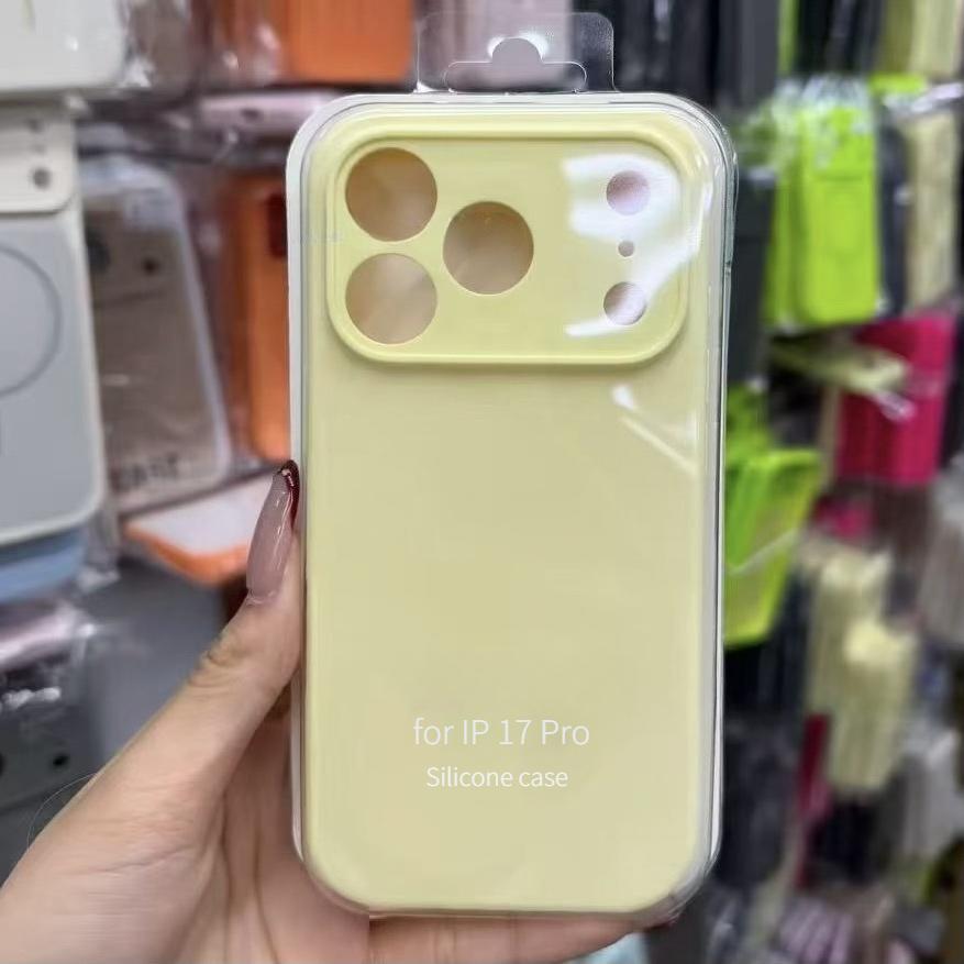Luxury Liquid Silicone Original 1:1 Phone Case For iPhone Air 17 Pro Max 17 Pro 17 AI Camera Button Anti-drop Full-protect Cover