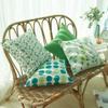 2 Pcs Green Plant Printing Outdoor Waterproof Throw Pillow Covers Decor Garden Cushion for Patio Tent Balcony Pillowcase 45*45cm
