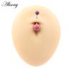 Alisouy 1PC Colorful Acrylic Ball 14G Stainless Steel Bar Belly Navel Button Rings Piercing Nombril Ombligo Women Body Jewelry