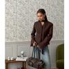 Elegant Lace V Neck Waist Cinched Slim Fit Women Blazer Outerwear
