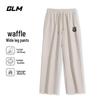 GLM Unisex Waffle Wide-Leg Loose Fit Casual Sweatpants
