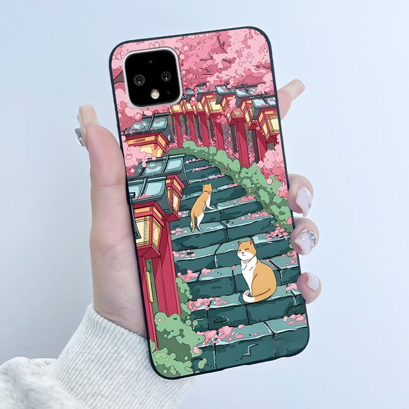 Cute Case For Google Pixel 4/Pixel 4XL Fundas Shell For Pixel 4A 5G 4G/Pixel 5 XL Protective Cover Soft Silicone Cartoon Casing