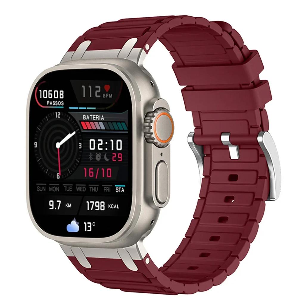 Silicone Strap for Apple Watch Band Ultra 2 49mm 46mm 44mm 45mm 42mm 41mm 40mm 38mm for Iwatch Series 10 9 8 7 6 5 4 3 2 1se