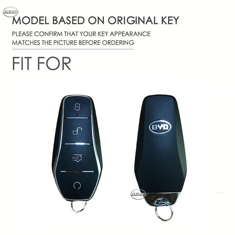 Silicone Holder Chain Key Case Car Key Cover for BYD Atto 3 Han EV Dolphin Song PRO Max Tang DM Yuan Dolphin E2 Qin PLUS