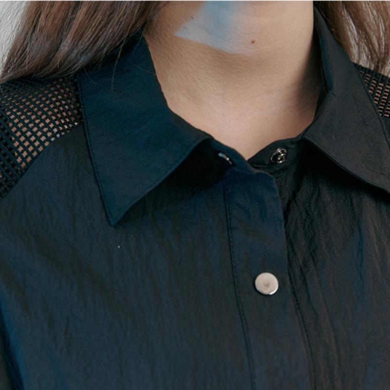 MAXZA Mesh Block String Blouse Jacket Zc09qj600on