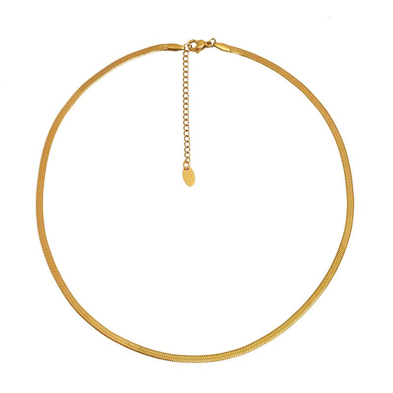 316 Material Does Not Fade, Titanium Steel Bracelet, Women'S Snake Bone Chain, Jewelry Set, Light Luxury Temperament Does Not Fade