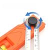 Multi-role Foldable Depth Measuring Ruler Multi-angle Adjustable Foldable Marking Ruler with Scale with Blisters