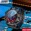 2025 New LOKMAT Rugged 4G SIM Card Android Smartwatch, Amoled Round Screen NFC Dual Camera Video Call Wifi Fitness Sport Watches