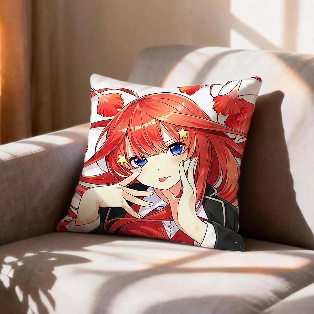 COOL TThe Quintessential Quintuplets Pillow Case Pattern Printed Pillowcase For Living Room Sofa Cushion Cover