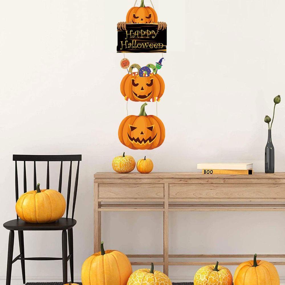 DIY Halloween  Door Hanging Sign Pumpkin/Witch Hat /Ghost Halloween  Door Hanger   Halloween Party