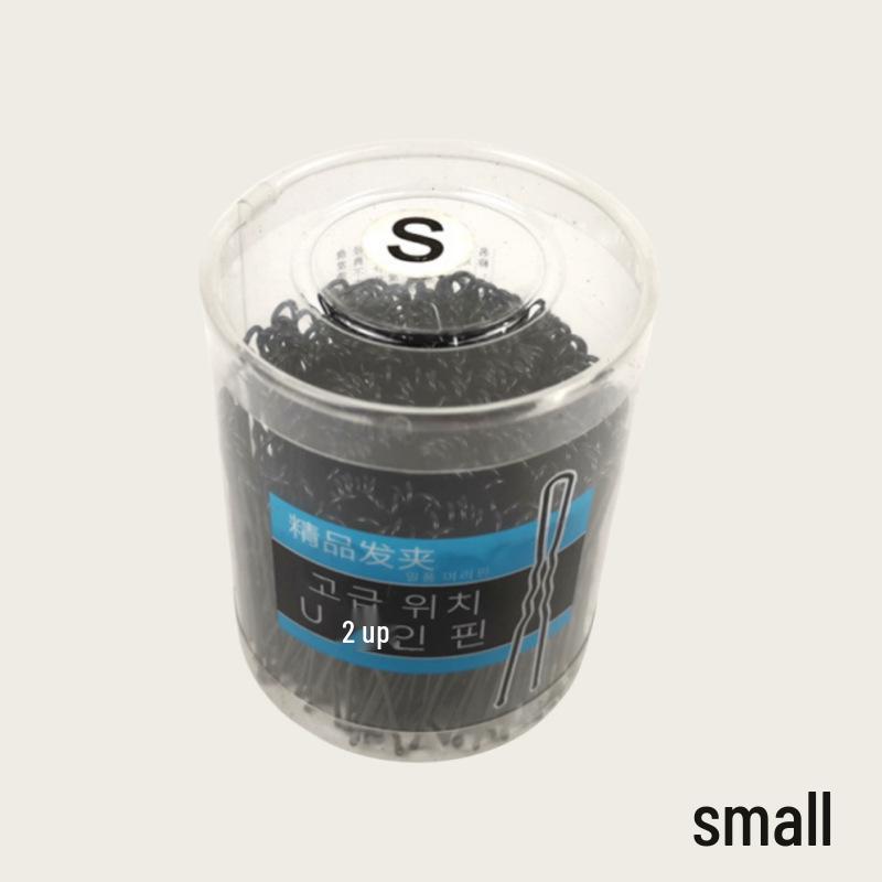 U-Shaped Black Hair Fixing Clip for Bridal Styling - 6cm Steel Wire Insert Pin
