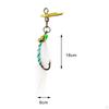 6 Pieces Realistic Fly Fishing Feathers Beadhead Streamers Realstic Artificial Vertical Kit