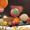 6PCS Paper Material Cherry Blossom Lantern Plum Blossom Design Cherry Blossom Themed Paper Lanterns Set Decoration