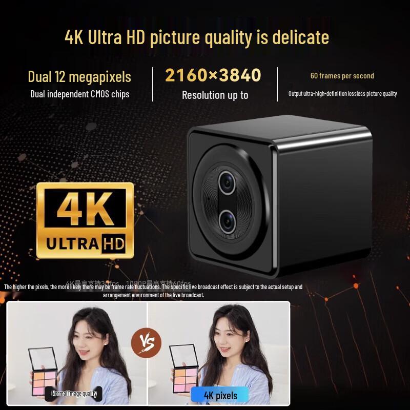 Steck 4K Dual-Lens Live Streaming Computer Camera with 20x Zoom