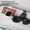 Sunglasses Holder for Car Sun Glasses Eyeglass Hanger Ticket Card Organizer Interior Accessories for Vehicle Man Woman All
