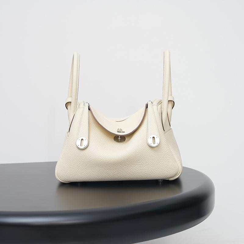 High-end semi-handmade wax thread tc top-grain cowhide doctor's bag for women, single-shoulder hand-held medicine case