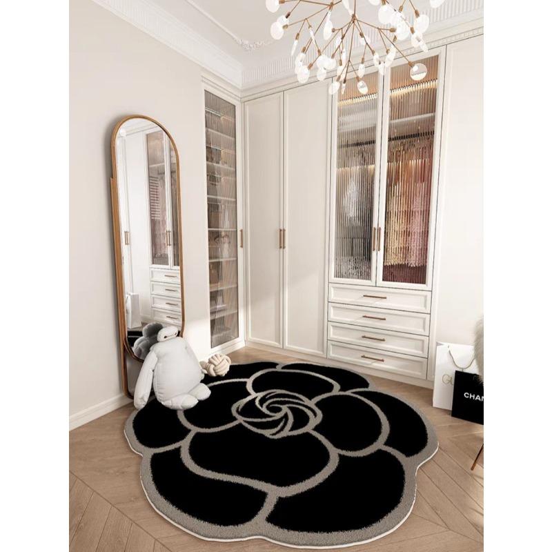 Irregular Circular Living Room Carpet Bedroom Bedside Carpet Dressing Room Study Room Swivel Chair Floor Matc