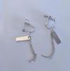 Women's Hip-Hop Long Chain Earrings: Non-Pierced Cold Style Hoops