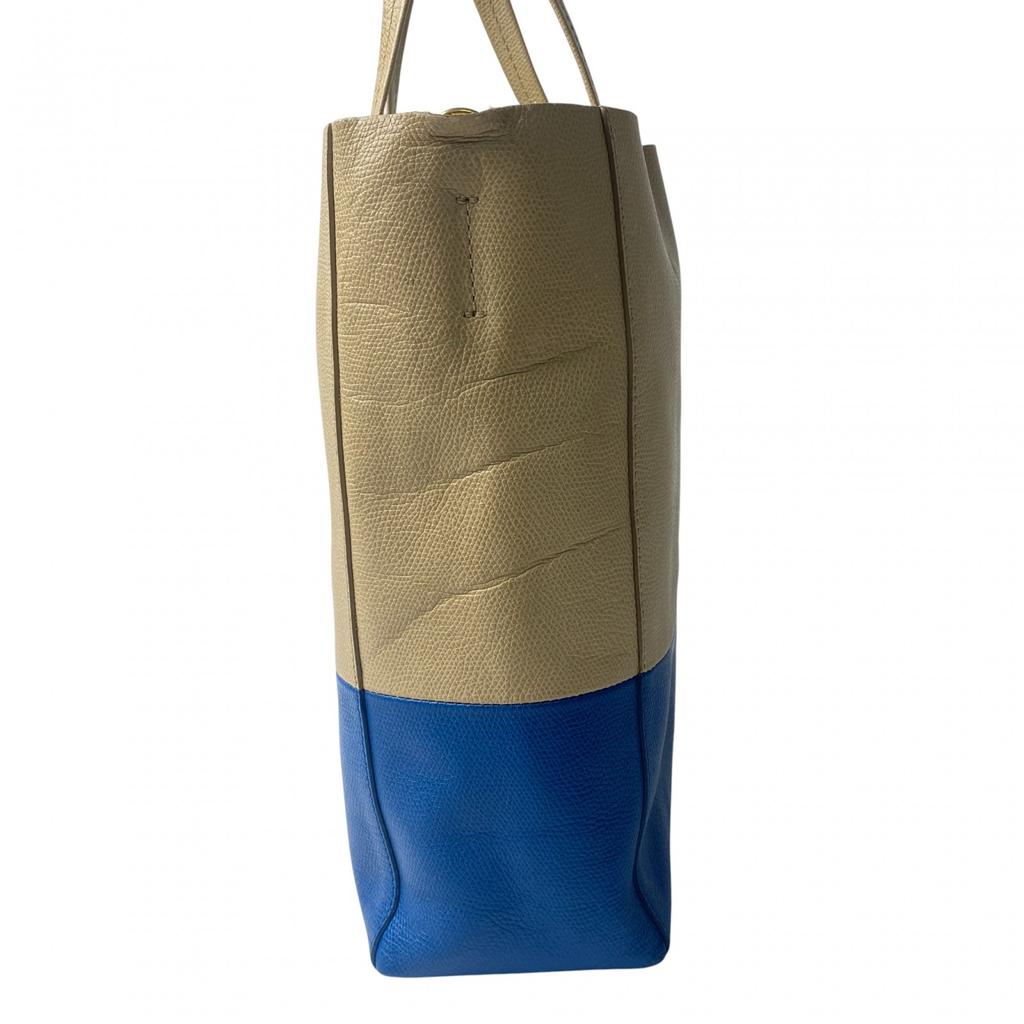 Used CELINEShoulder Bag Beige/blue Leather Women