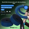 Road Bike Handlebar Tape, Silicone Honeycomb Non-Slip Sweat-Absorbent Bar Wrap, Shockproof Drop Bar Grip Tape for Road Cycling