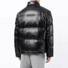Armani Exchange Solid Color Logo Patch Zip Up Warm Stand Collar Down Jacket Men Outerwear Black 8NZBP2-ZNYNZ-1200